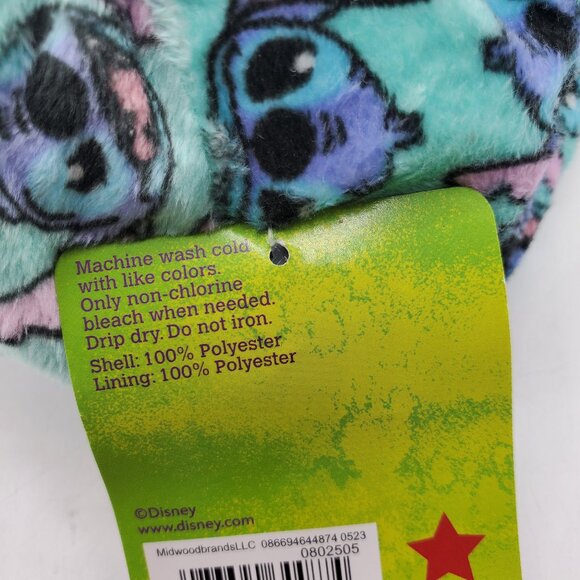 NWT DISNEY STITCH FUZZY BABBA SLIPPER SOCKS - Picture 6 of 6